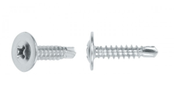 Саморез с прессшайбой со сверлом
