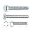 Болт М30х110 мм шестигр., цинк, кл.пр. 8.8 DIN 933  (25 кг.) - изображение 1