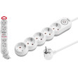 Удлинитель 1,5м (5 роз., 2,2кВт, с/з, выкл, ПВС 3х0,75) LEIDEN ELECTRIC - изображение 1