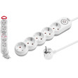 Удлинитель 5м (5 роз., 2,2кВт, с/з, выкл, ПВС 3х0,75) LEIDEN ELECTRIC - изображение 1