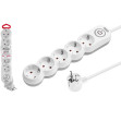 Удлинитель 3м (5 роз., 3,5кВт, с/з, выкл, ПВС 3х1,5) LEIDEN ELECTRIC - изображение 1