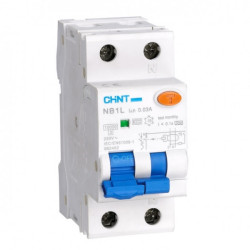 Диф. автомат NB1L 1P+N B6 30mA тип A 6kA (36mm) (R) CHINT