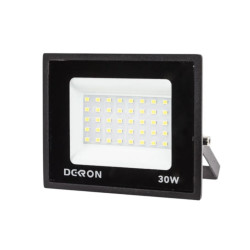 Прожектор светодиодный Dekron 30W 6500К IP65 2400Лм черный