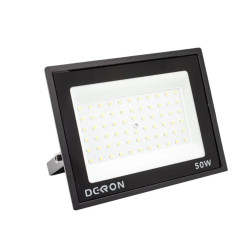Прожектор светодиодный Dekron 50W 6500К IP65 4000Лм черный