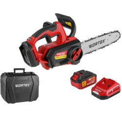 Аккум. пила цепная WORTEX CEC 2518-3 в чем. ALL1 XLT SET БЕСЩЕТ., 18 В, 25.4 см
