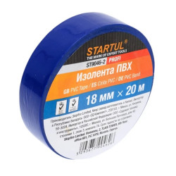 Изолента ПВХ 18ммх20м синяя STARTUL PROFI (ST9046-2)