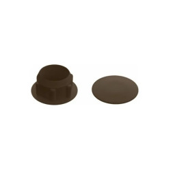 Заглушка под отверстие, декоративная 14 мм темно-коричневая (30 шт в зип-локе) STARFIX