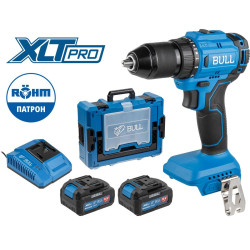 Аккум. дрель-шуруповерт BULL SR 1803 Xcase XLTpro БЕСЩЕТ., 2x4 А*ч, 18 В, 45 Н*м, БЗП 13 мм