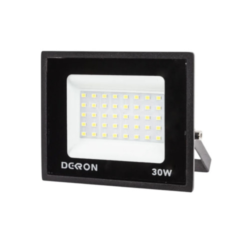 Прожектор светодиодный Dekron 30W 6500К IP65 2400Лм черный - изображение 1