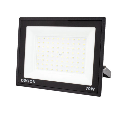 Прожектор светодиодный Dekron 70W 6500К IP65 5600Лм черный - изображение 1