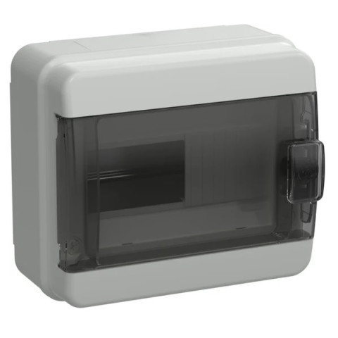 TEKFOR Корпус пластиковый КМПн-8 IP65 черная прозрачная дверь IEK - изображение 1