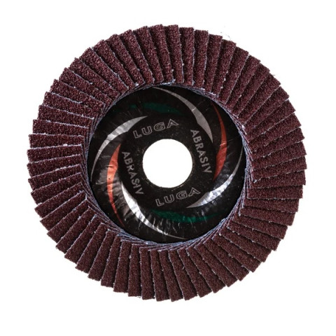 Круг лепестковый 125х22мм А80 конич. КЛТ2 LUGAABRASIV PROM CERAMIC - изображение 1