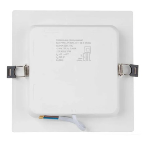 Светильник светодиодный встраиваемый квадрат 12 Вт 4000К, IP44 RS-S LEIDEN ELECTRIC - изображение 2
