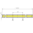 Лента светодиодная, COB, 480LED/m, 14W/m, 6300-6700K, 12V, IP20, 5м, AQ - изображение 2