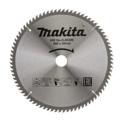Диск пильный 260х30х2,6 мм 80 зуб. по дереву MAKITA