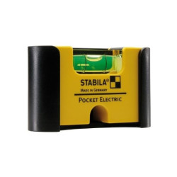 Пластиковый уровень STABILA Pocket Electric (с зажимом для крепления к поясному ремню)