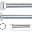 Болт М12х20 мм шестигр., цинк, кл.пр. 8.8, DIN 933 (20 кг) STARFIX - изображение 1