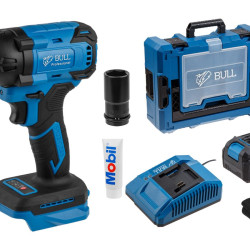 Аккум. ударный гайковерт BULL SC 1804 Xcase XLTpro БЕСЩЕТ., 18 В, 400 Н*м, 1/2", 1х4 А*ч, з/у 4 А