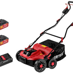 Аккум. аэратор-скарификатор WORTEX CAE 3736 ALL1 XLT SET БЕСЩЁТ.ДВИГ., 18В+18В, шир. 37 см
